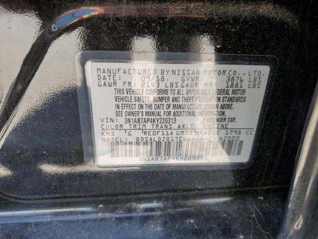 2019 NISSAN SENTRA S - 3N1AB7AP4KY229313