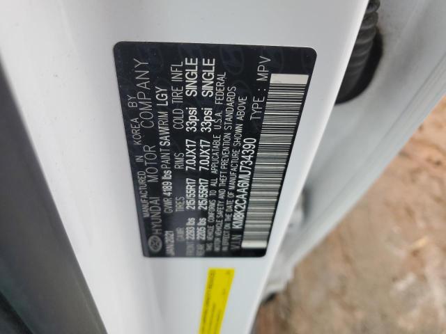 2021 Hyundai Kona Sel VIN: KM8K2CAA6MU734390 Lot: 50267534