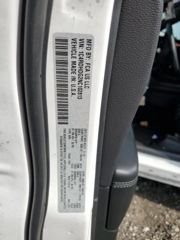 2022 Dodge Durango Gt VIN: 1C4RDHDG2NC102813 Lot: 49140694