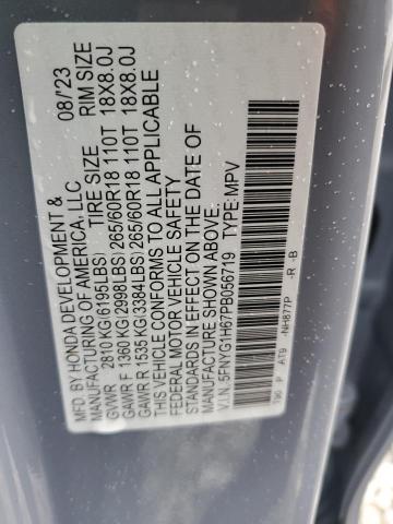 2023 HONDA PILOT TRAI 5FNYG1H67PB056719