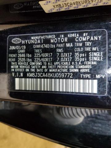 2019 Hyundai Tucson Limited VIN: KM8J3CA48KU059772 Lot: 50298844