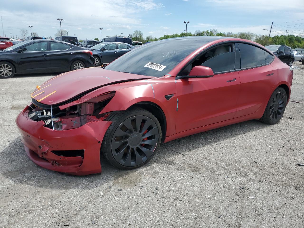 5YJ3E1EC8NF108639 2022 Tesla Model 3