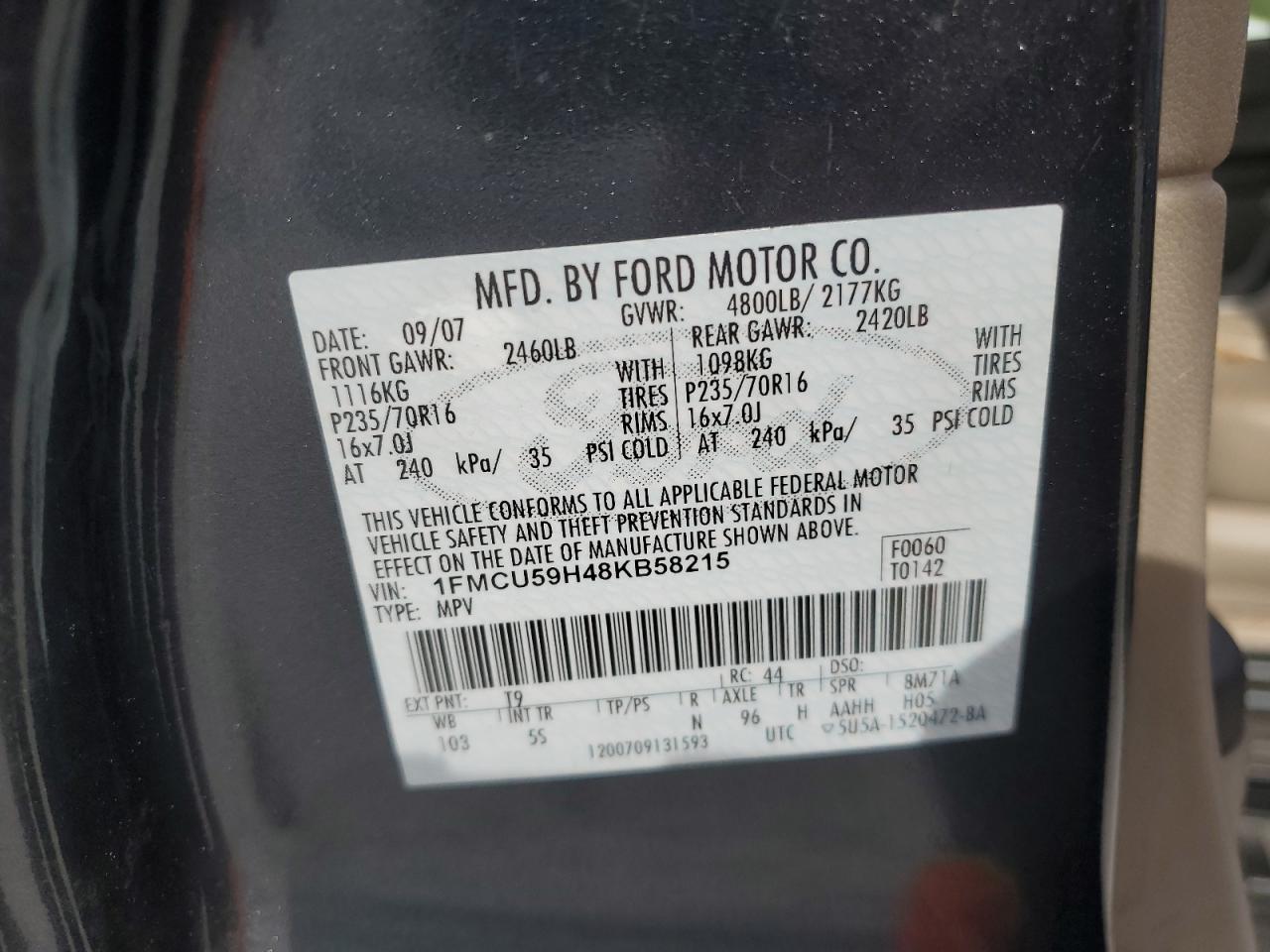 1FMCU59H48KB58215 2008 Ford Escape Hev