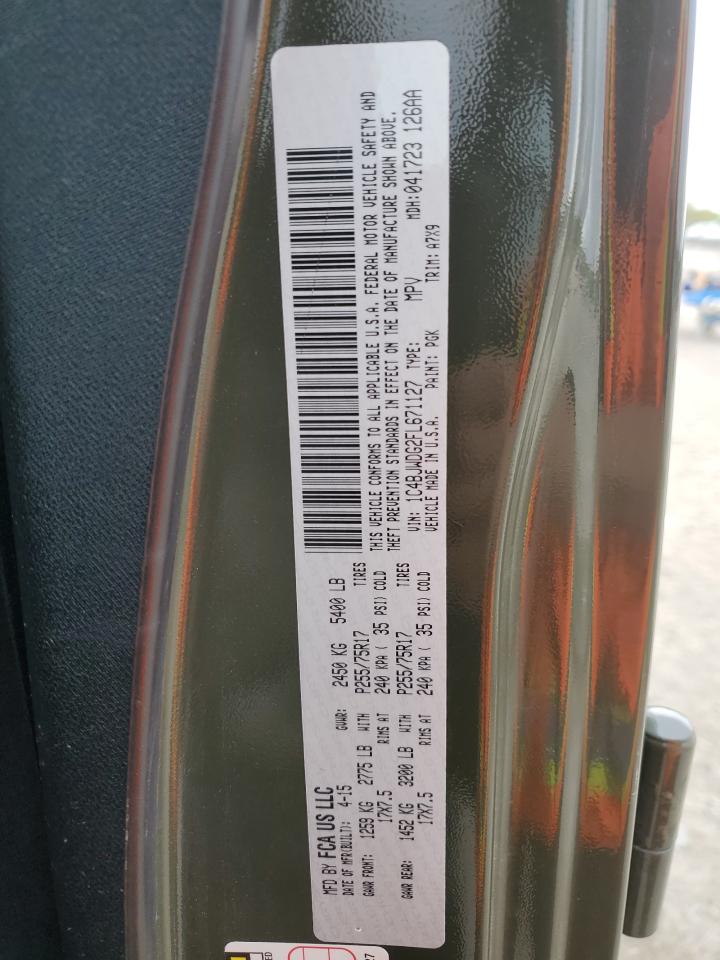 1C4BJWDG2FL671127 2015 Jeep Wrangler Unlimited Sport