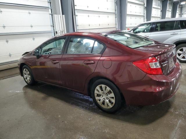 2012 Honda Civic Lx VIN: 19XFB2F59CE337202 Lot: 51181904