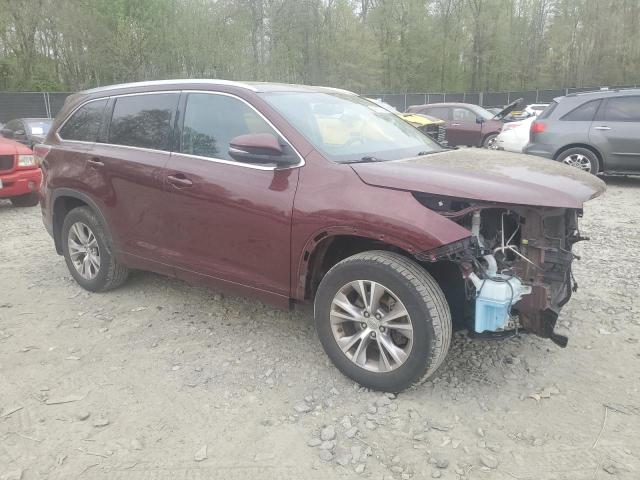 VIN 5TDJKRFH0FS213617 2015 Toyota Highlander, Xle no.4