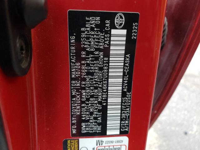 2007 Toyota Camry Ce VIN: 4T1BE46K67U088318 Lot: 50066744