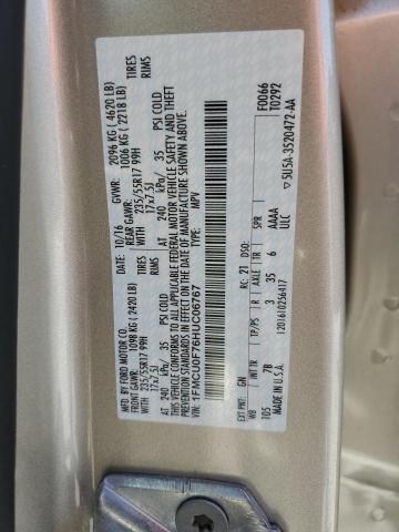 2017 Ford Escape S VIN: 1FMCU0F76HUC06767 Lot: 51004254