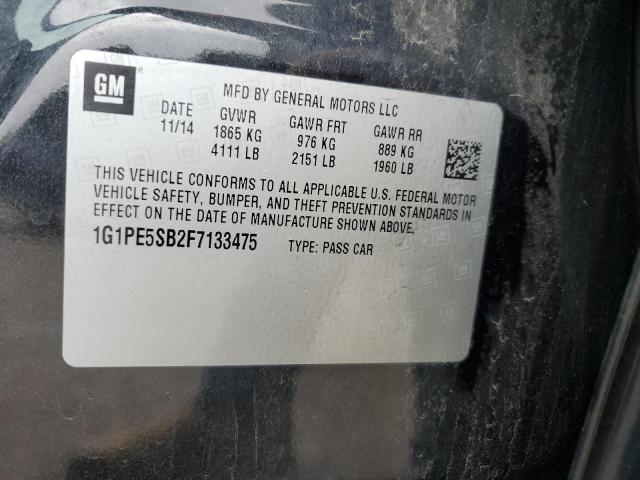 2015 CHEVROLET CRUZE LT - 1G1PE5SB2F7133475