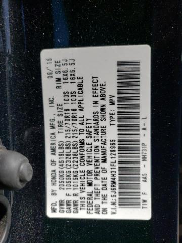 2015 Honda Cr-V Lx VIN: 5J6RM4H31FL129965 Lot: 49308924