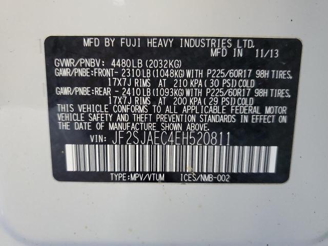 2014 Subaru Forester 2.5I Premium VIN: JF2SJAEC4EH520811 Lot: 51322204