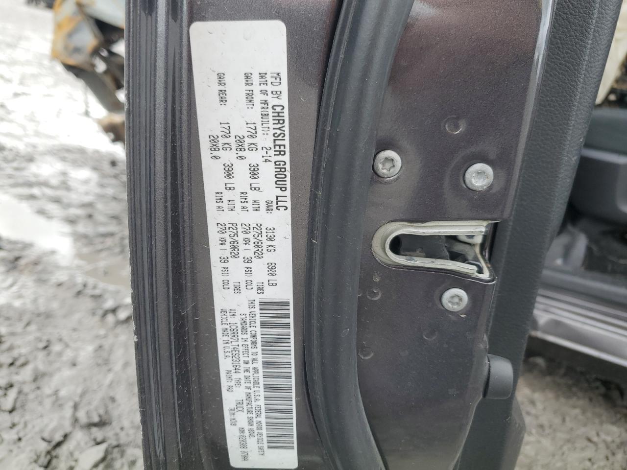 1C6RR7LT4ES231644 2014 Ram 1500 Slt