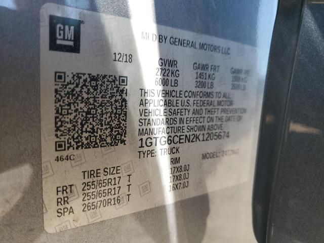 2019 GMC CANYON SLE - 1GTG6CEN2K1205674