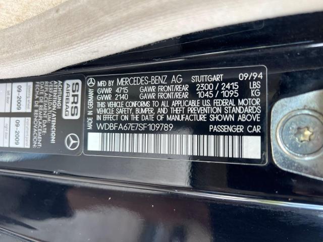 1995 Mercedes-Benz Sl 500 VIN: WDBFA67E7SF109789 Lot: 49345884