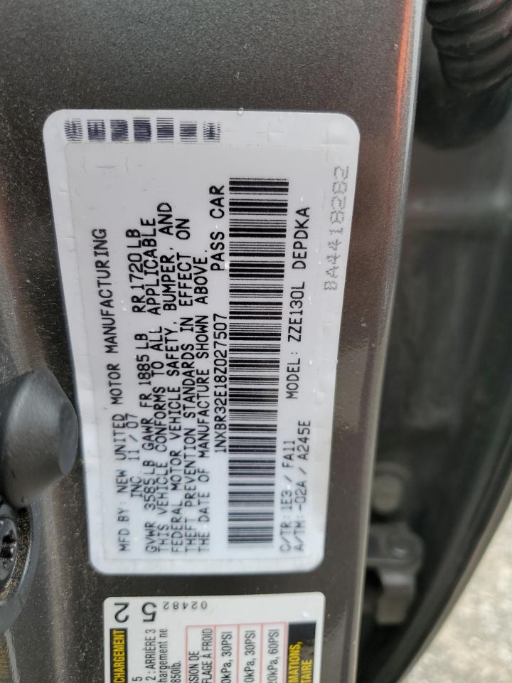 1NXBR32E18Z027507 2008 Toyota Corolla Ce