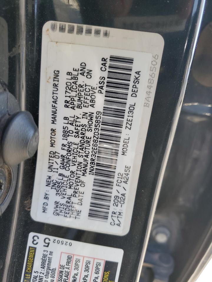 1NXBR32E68Z035859 2008 Toyota Corolla Ce