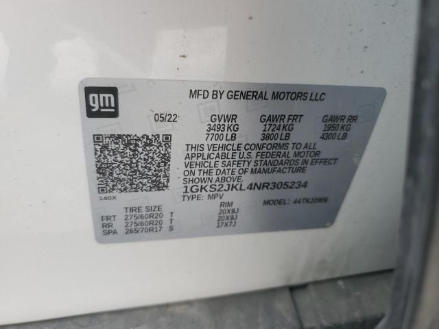 Lot #2436415991 2022 GMC YUKON XL D salvage car