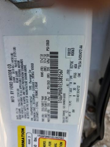 VIN 1FA6P0HD1E5382567 2014 Ford Fusion, SE no.12