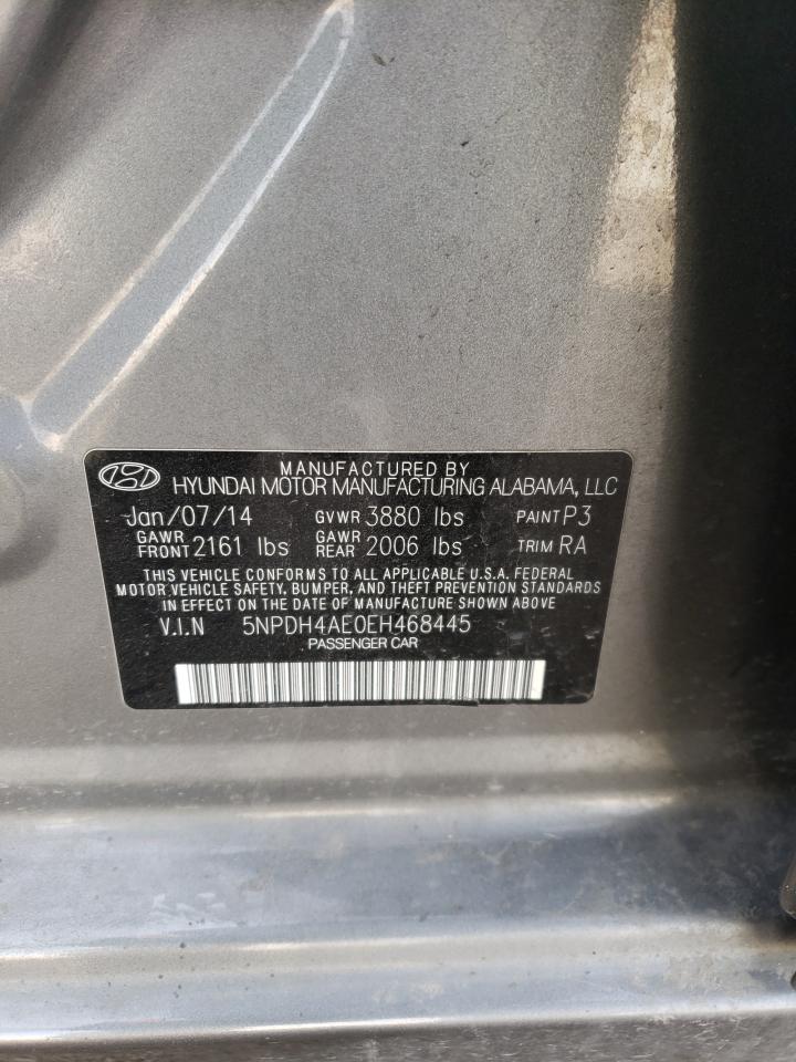 5NPDH4AE0EH468445 2014 Hyundai Elantra Se