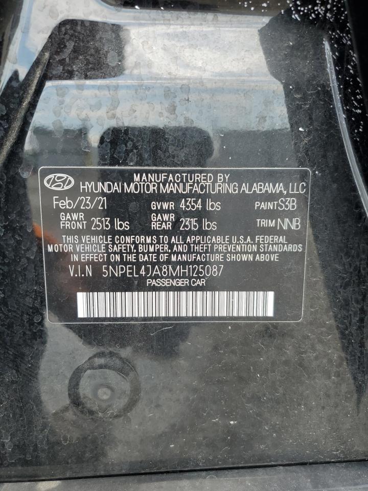 5NPEL4JA8MH125087 2021 Hyundai Sonata Sel