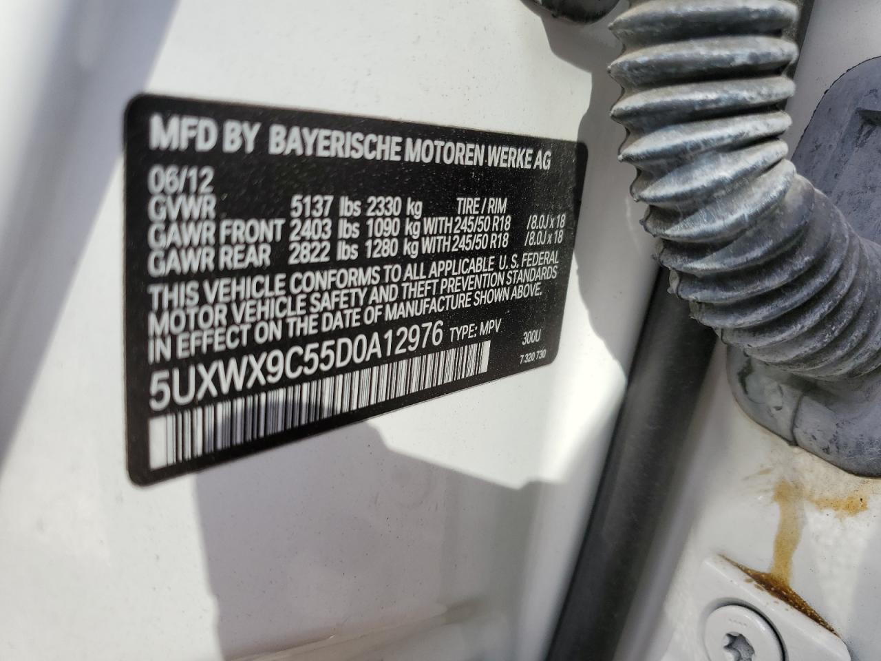 5UXWX9C55D0A12976 2013 BMW X3 xDrive28I