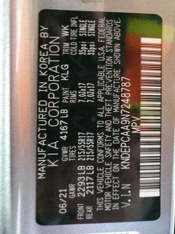 2022 Kia Seltos Lx VIN: KNDEPCAA9N7248787 Lot: 52084884