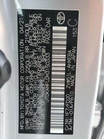 2021 Toyota Prius Special Edition VIN: JTDKAMFU2M3150333 Lot: 39192075