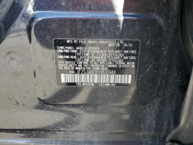 2015 Subaru Forester 2.5I Limited VIN: JF2SJAHCXFH830944 Lot: 50540944