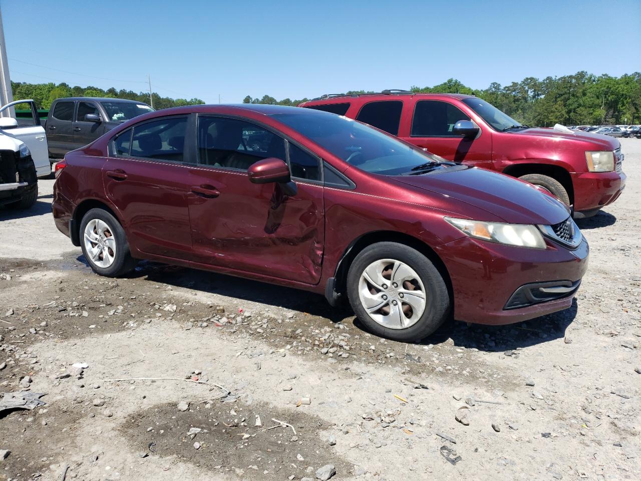 Lot #2445523867 2015 HONDA CIVIC LX