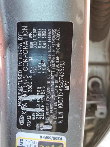 2012 Kia Soul + VIN: KNDJT2A64C7425713 Lot: 49713494