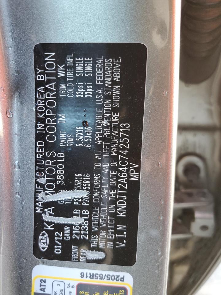 KNDJT2A64C7425713 2012 Kia Soul +