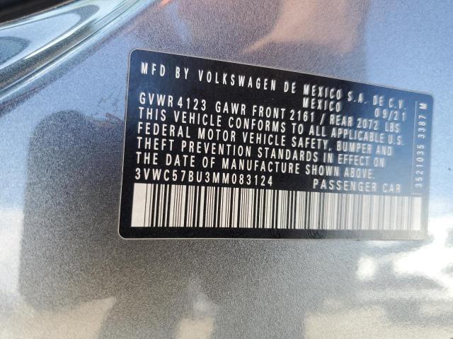 2021 Volkswagen Jetta S VIN: 3VWC57BU3MM083124 Lot: 51267004