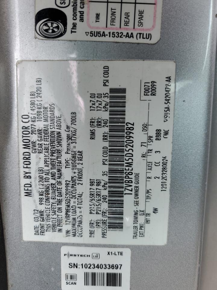 1ZVBP8EM5D5209982 2013 Ford Mustang