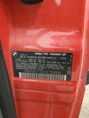 1996 BMW 328 Is VIN: WBABG1320TET00956 Lot: 51674224