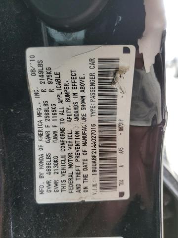 2010 Acura Tl VIN: 19UUA8F21AA027016 Lot: 51063274