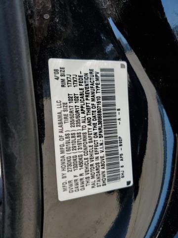 2008 Honda Odyssey Touring VIN: 5FNRL38968B071610 Lot: 50834934