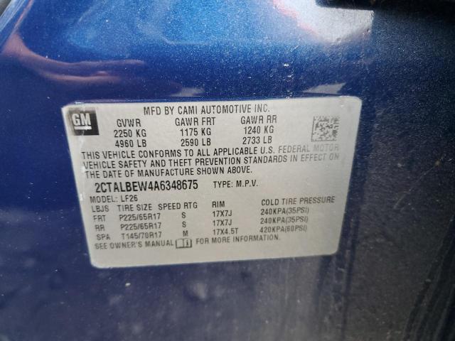 2010 GMC Terrain Sle VIN: 2CTALBEW4A6348675 Lot: 50350424