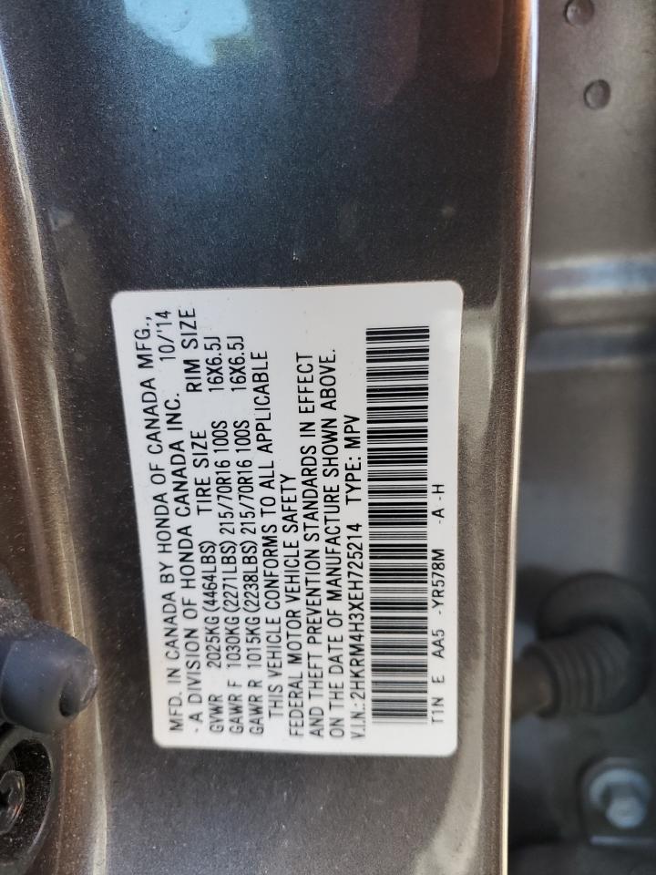 2HKRM4H3XEH725214 2014 Honda Cr-V Lx
