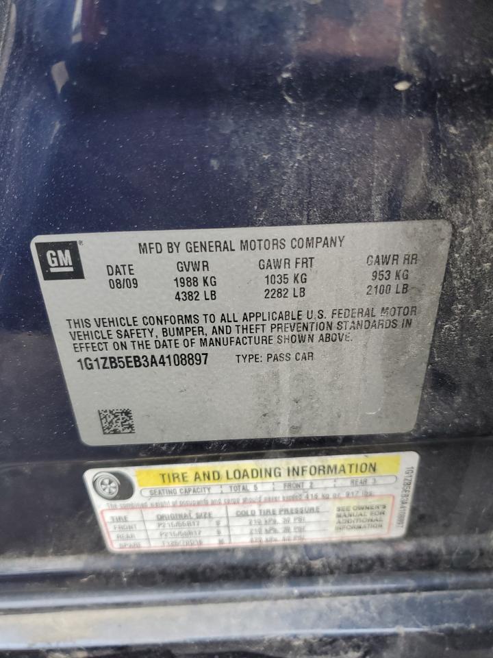 1G1ZB5EB3A4108897 2010 Chevrolet Malibu Ls