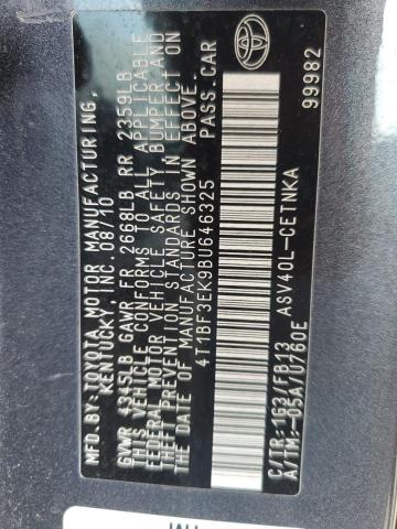 4T1BF3EK9BU646325 2011 Toyota Camry Base