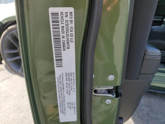 2020 Dodge Charger Scat Pack VIN: 2C3CDXGJ5LH240738 Lot: 45233444