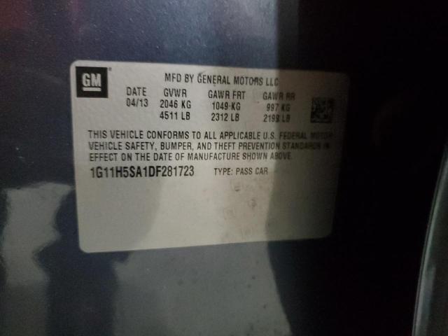 2013 Chevrolet Malibu Ltz VIN: 1G11H5SA1DF281723 Lot: 49868684