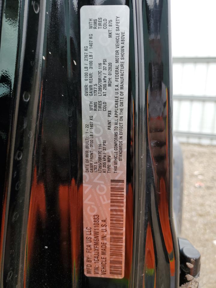 1C4JJXFM6NW110883 2022 Jeep Wrangler Unlimited Rubicon