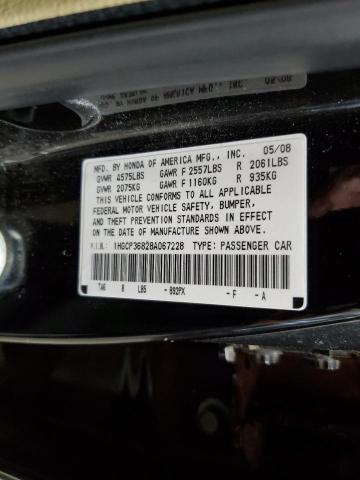 2008 Honda Accord Exl VIN: 1HGCP36828A067228 Lot: 52479434