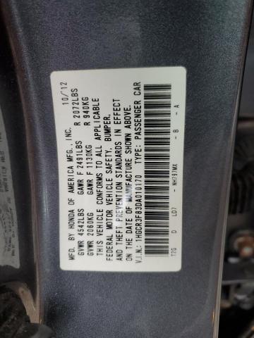 1HGCR3F83DA010170 | 2013 Honda accord exl