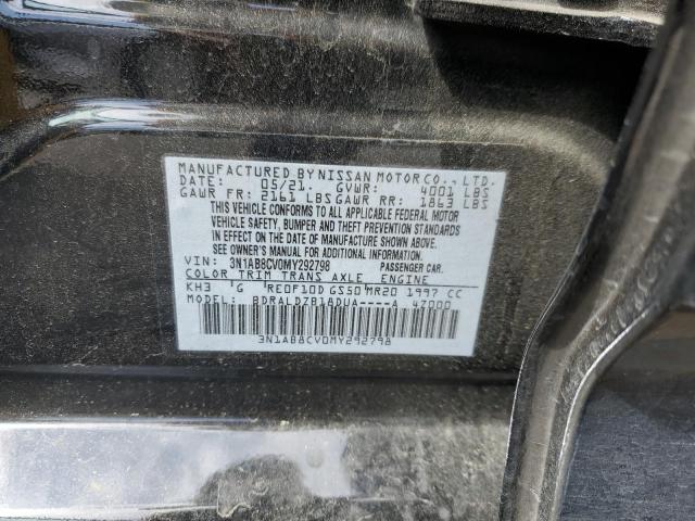2021 Nissan Sentra Sv VIN: 3N1AB8CV0MY292798 Lot: 52362304
