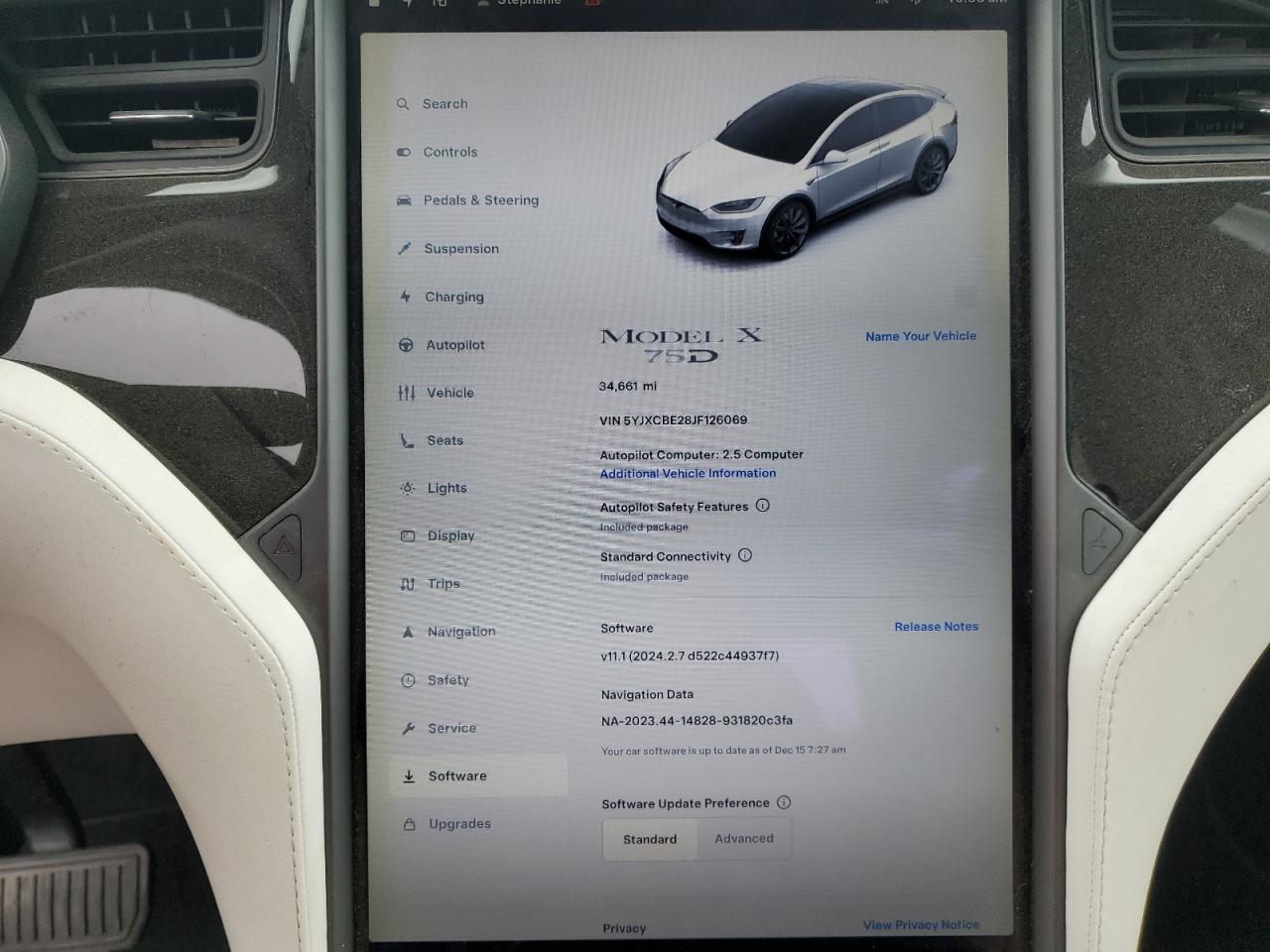 5YJXCBE28JF126069 2018 Tesla Model X