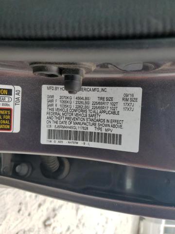 2016 HONDA CR-V SE - 5J6RM4H45GL117828