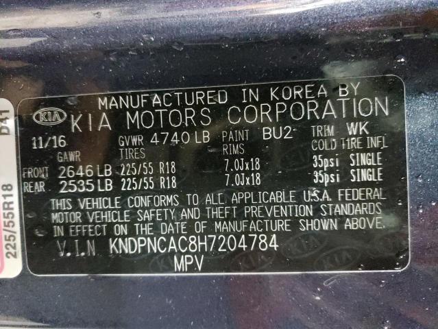 2017 Kia Sportage Ex VIN: KNDPNCAC8H7204784 Lot: 51234544