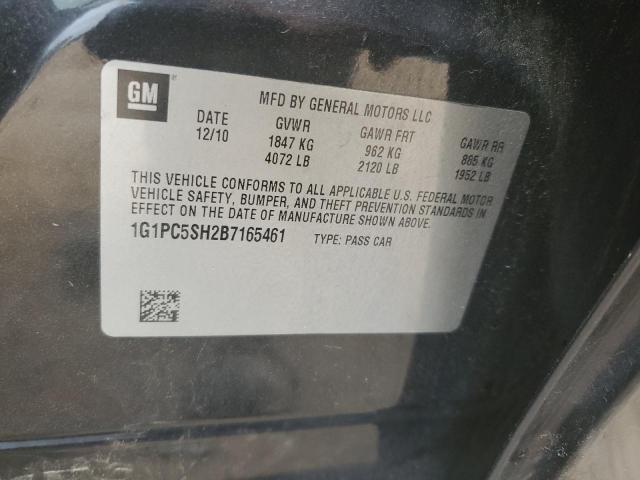 2011 Chevrolet Cruze Ls VIN: 1G1PC5SH2B7165461 Lot: 49364594